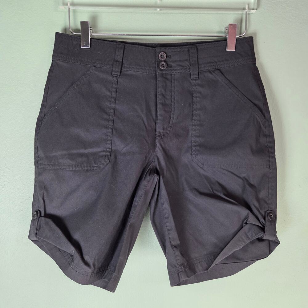 Eddie Bauer Womens Rolled Hem Bermuda Shorts Size 6 Casual